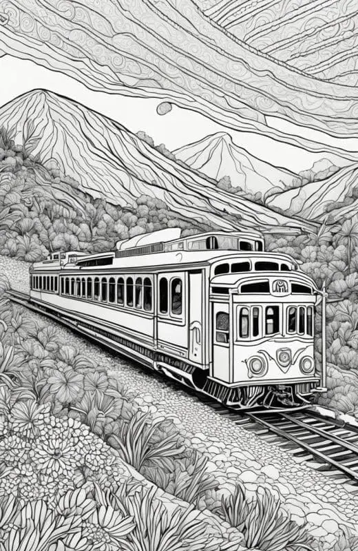 Train Coloring Pages – 3