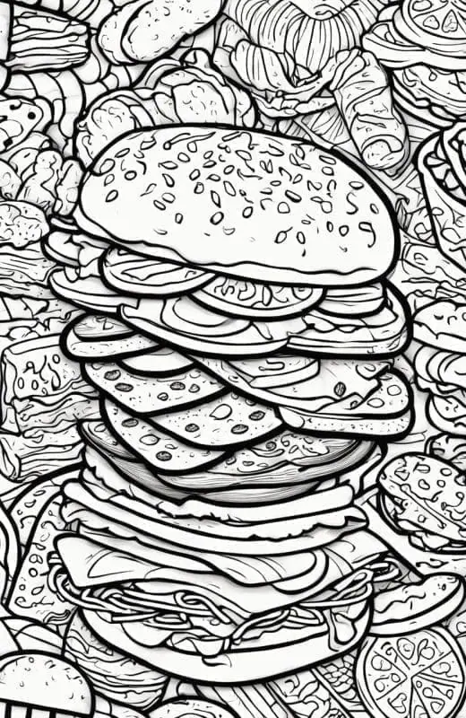 Food Coloring Page Collection – 5