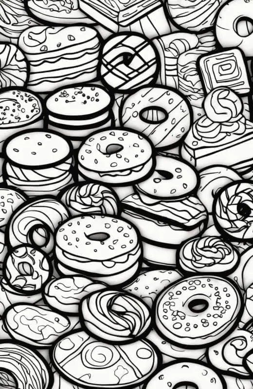 Food Coloring Page Collection – 7