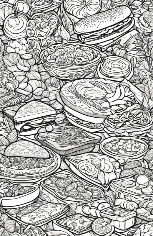 Food Coloring Page Collection – 6