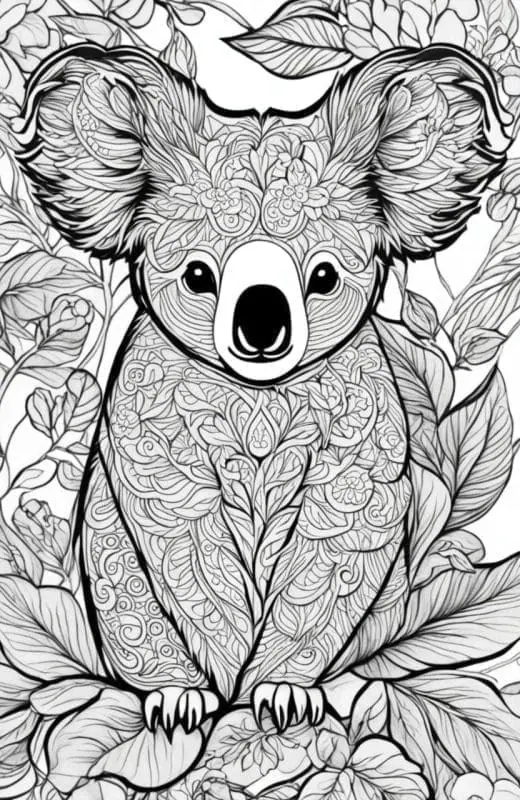 Koala Coloring Pages – 7
