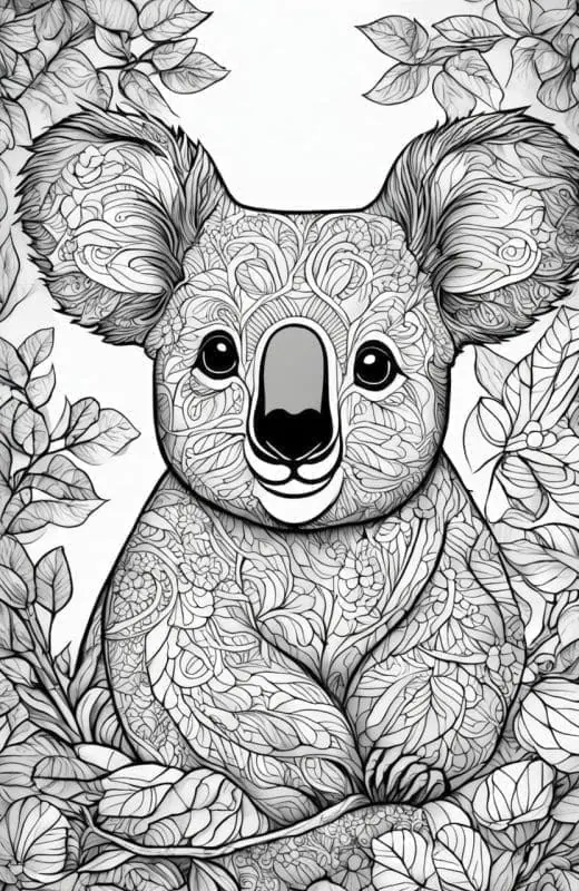 Koala Coloring Pages – 6