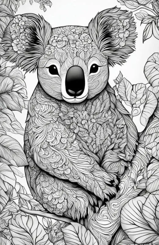 Koala Coloring Pages – 1