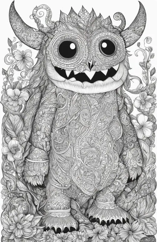 Monster Coloring Pages – 7