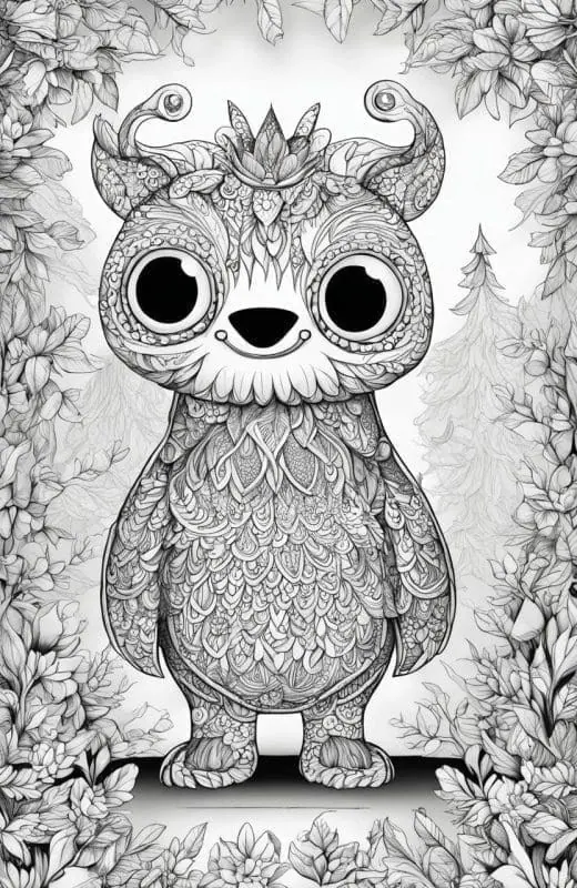 Monster Coloring Pages – 8