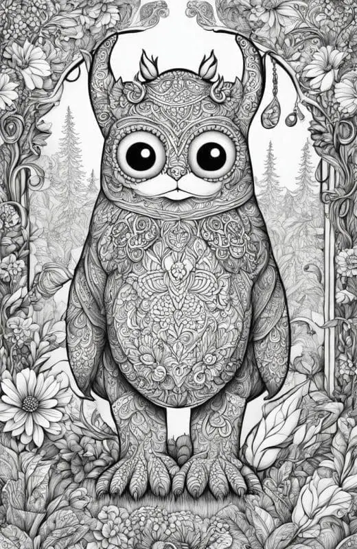 Monster Coloring Pages – 6