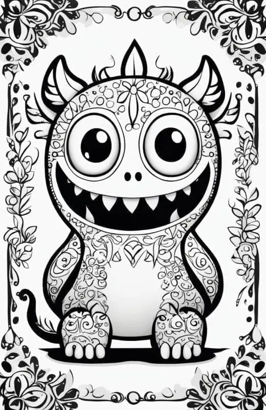 Monster Coloring Pages – 3