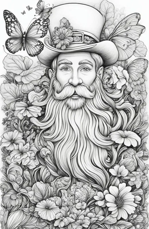 Leprechaun Coloring Pages – 4