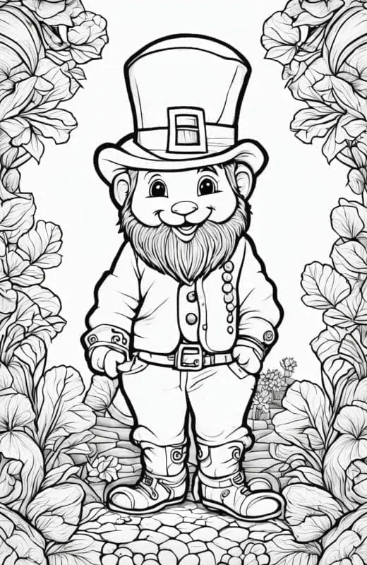 Leprechaun Coloring Pages – 8