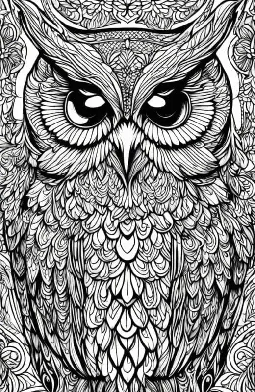 Owl Coloring Pages – 2