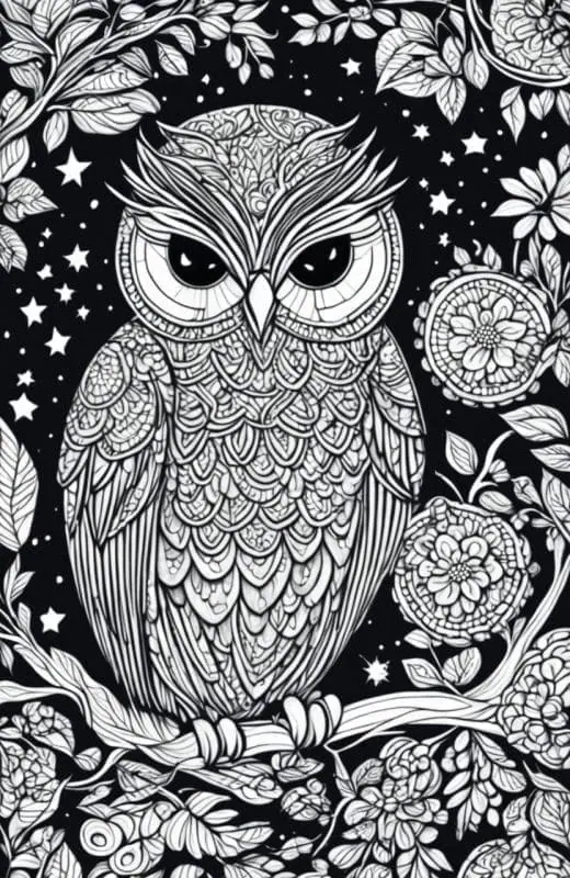 Owl Coloring Pages – 6