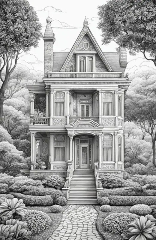 House Coloring Pages – 8