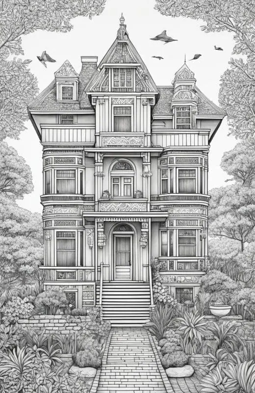 House Coloring Pages – 3