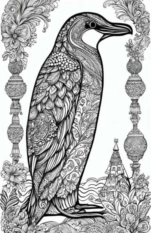 Adorable Penguin Coloring Pages – 4