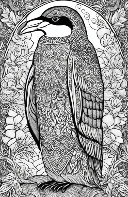 Adorable Penguin Coloring Pages – 2
