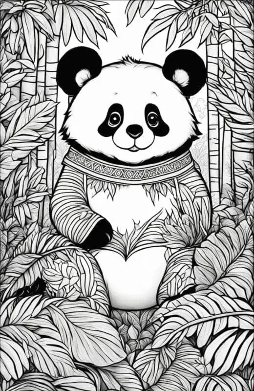 Panda Coloring Pages – 6