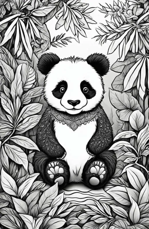 Panda Coloring Pages – 1