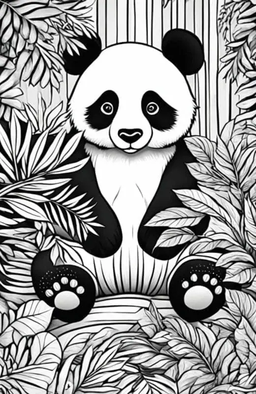 Panda Coloring Pages – 7
