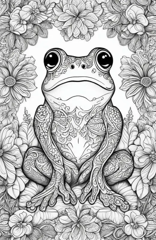 Frog Coloring Pages – 5