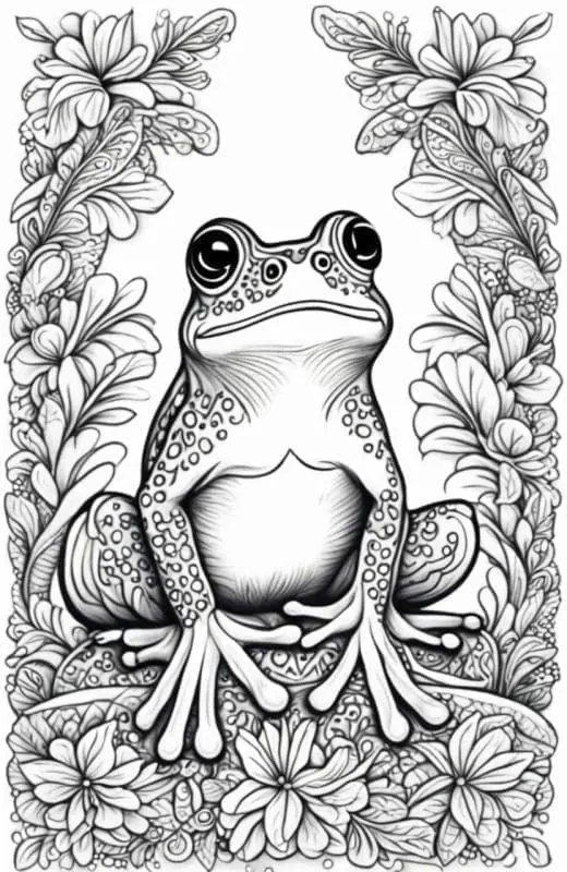 Frog Coloring Pages – 1