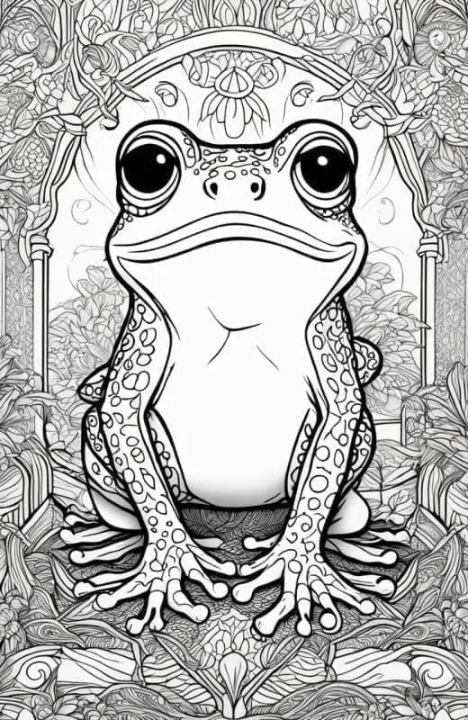 Frog Coloring Pages – 7