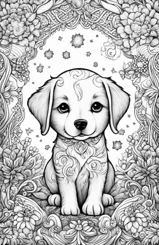 Puppy Dog Coloring Pages – 2