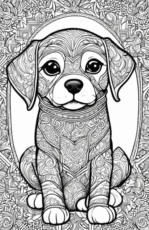 Puppy Dog Coloring Pages – 8