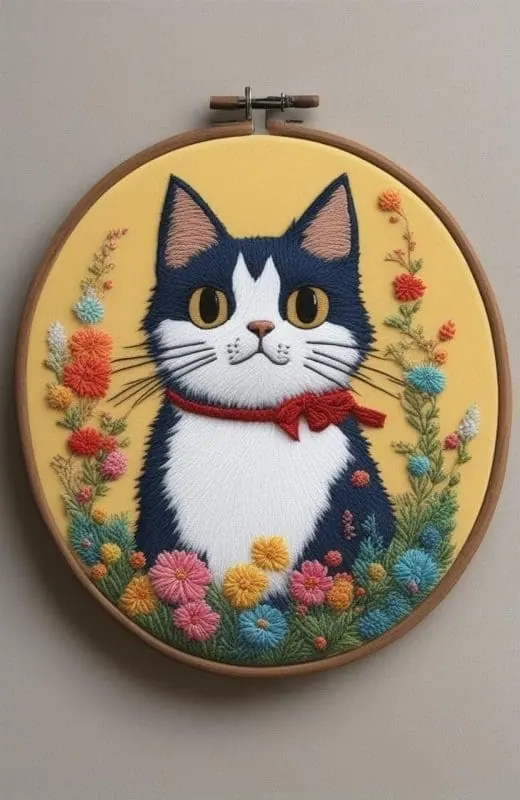 Générateur d’images de broderie de chat – 3