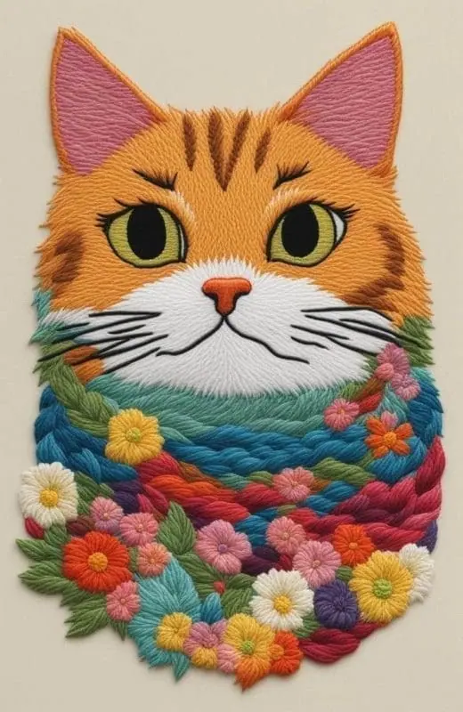 Générateur d’images de broderie de chat – 7