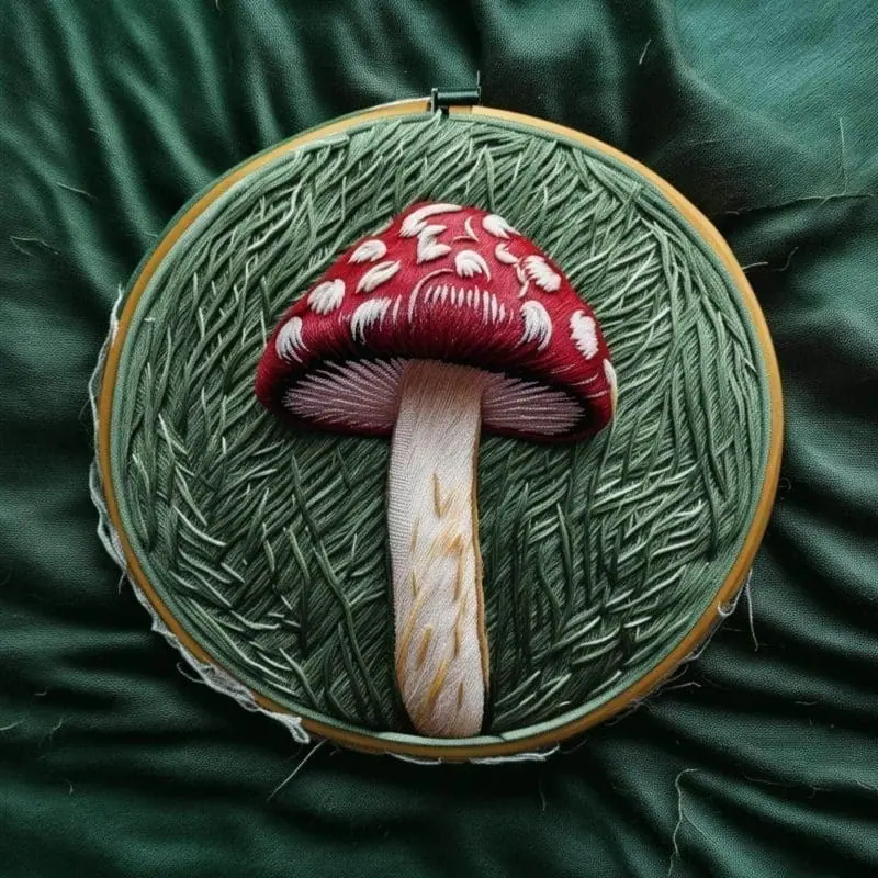 Embroidery Mushrooms – 8