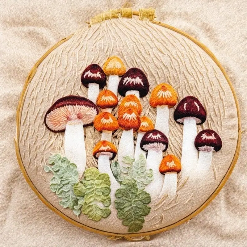 Embroidery Mushrooms – 6