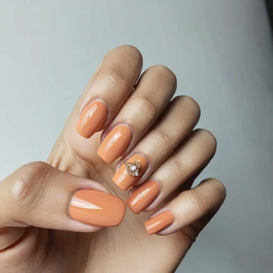 Orange Nail Designs – 5