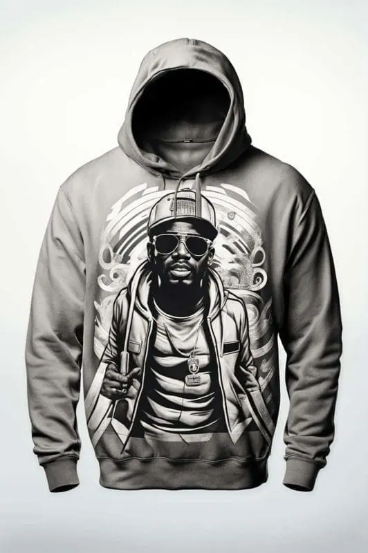 Graphic Zip Up Hoodie – 8