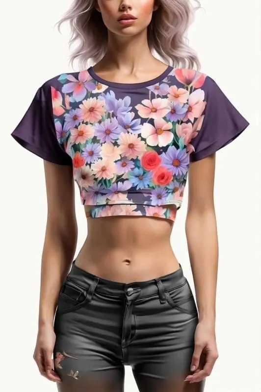 Craft Eye-Catching Cropped Graphic Tees Designs or Explore – 6
