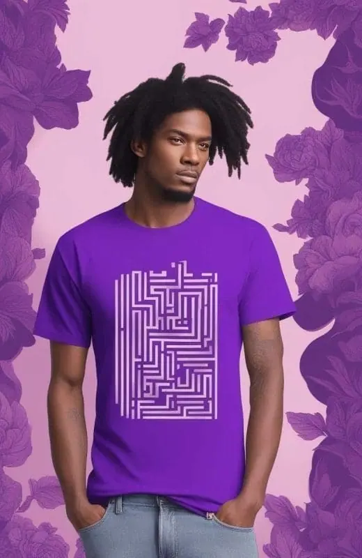 Purple Graphic Tee – 8