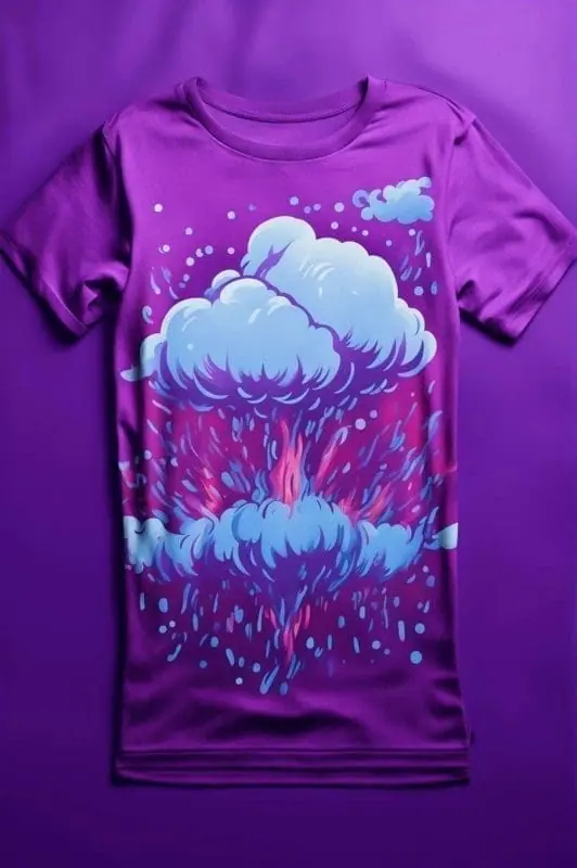 Purple Graphic Tee – 6