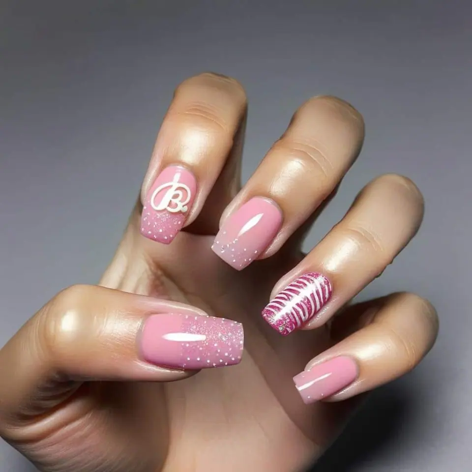 Inspired Barbie Nails Artwork Gallery – 4