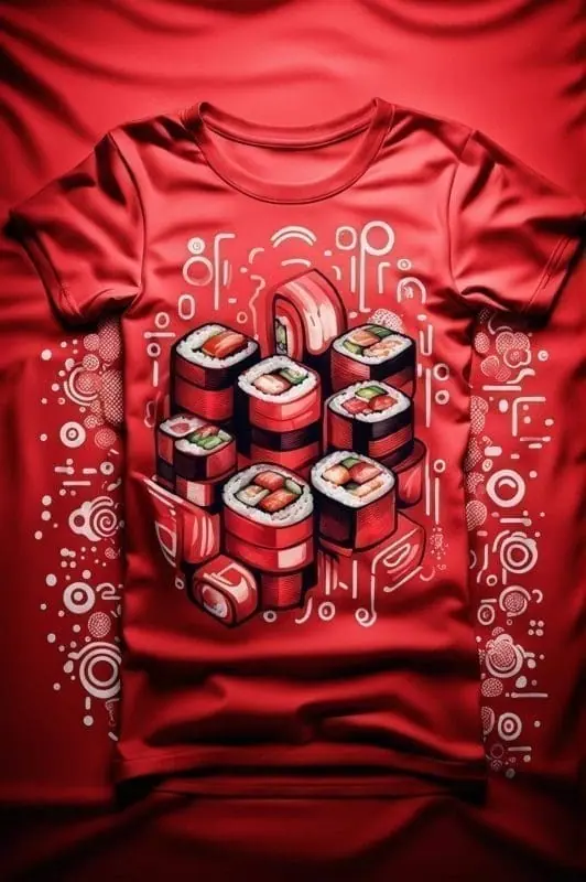 Red & White Graphic Tee Designs – 5