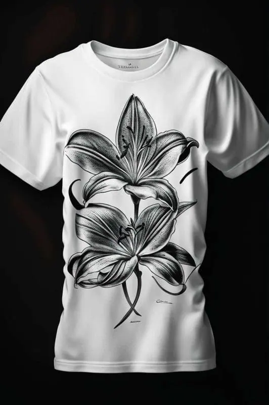 Black and White Graphic Tee – 3