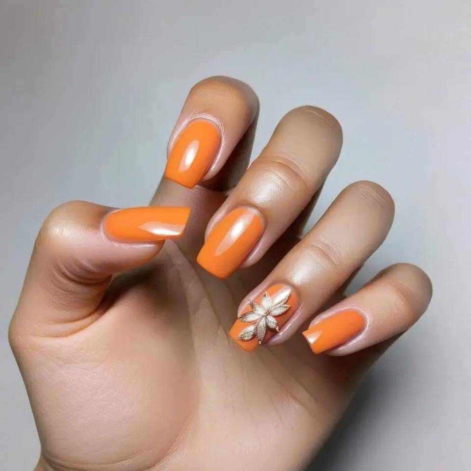 Orange Nail Designs – 1