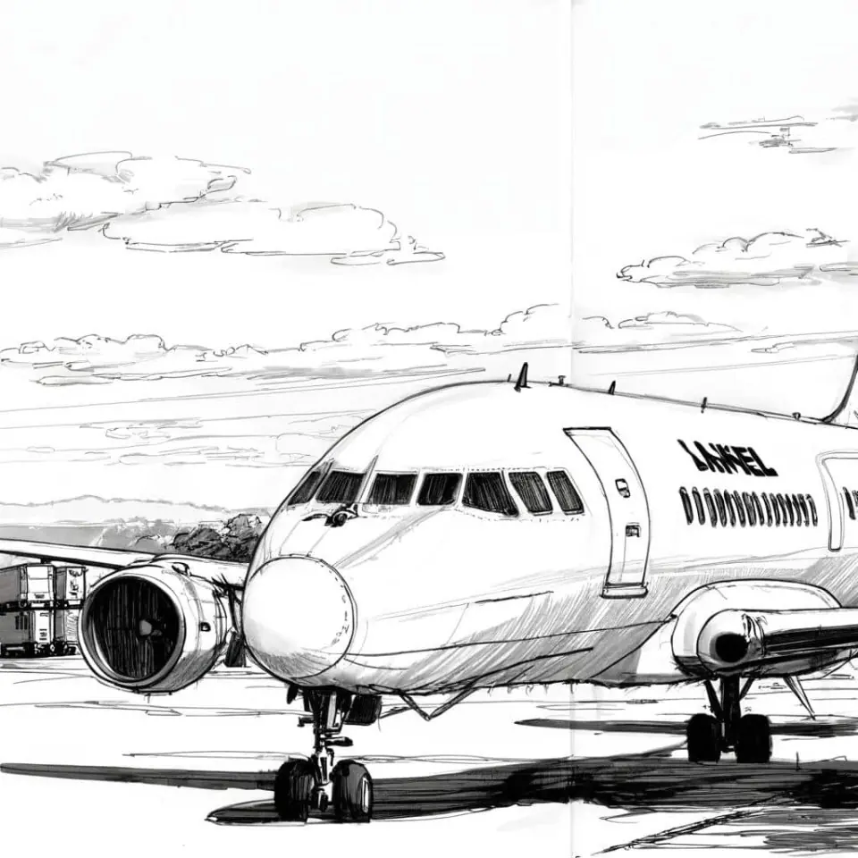 Esboços de aviões – 8