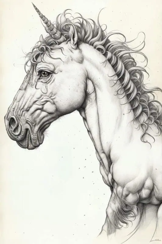 Unicorn Sketches – 8