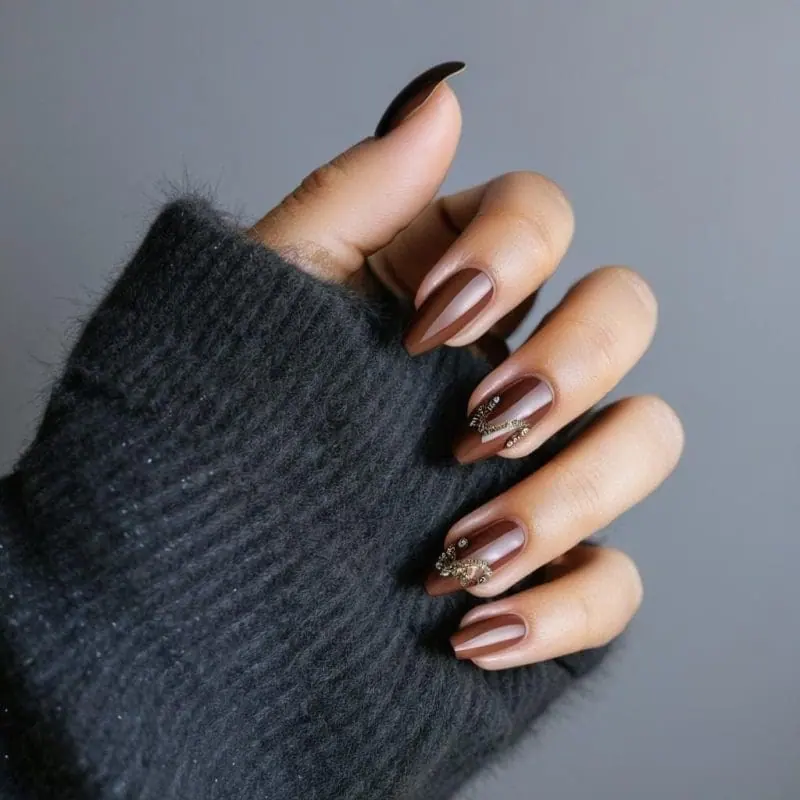 Chic Brown Nail Design Ideas – 3