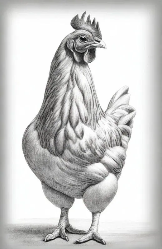Chicken Drawings – 3
