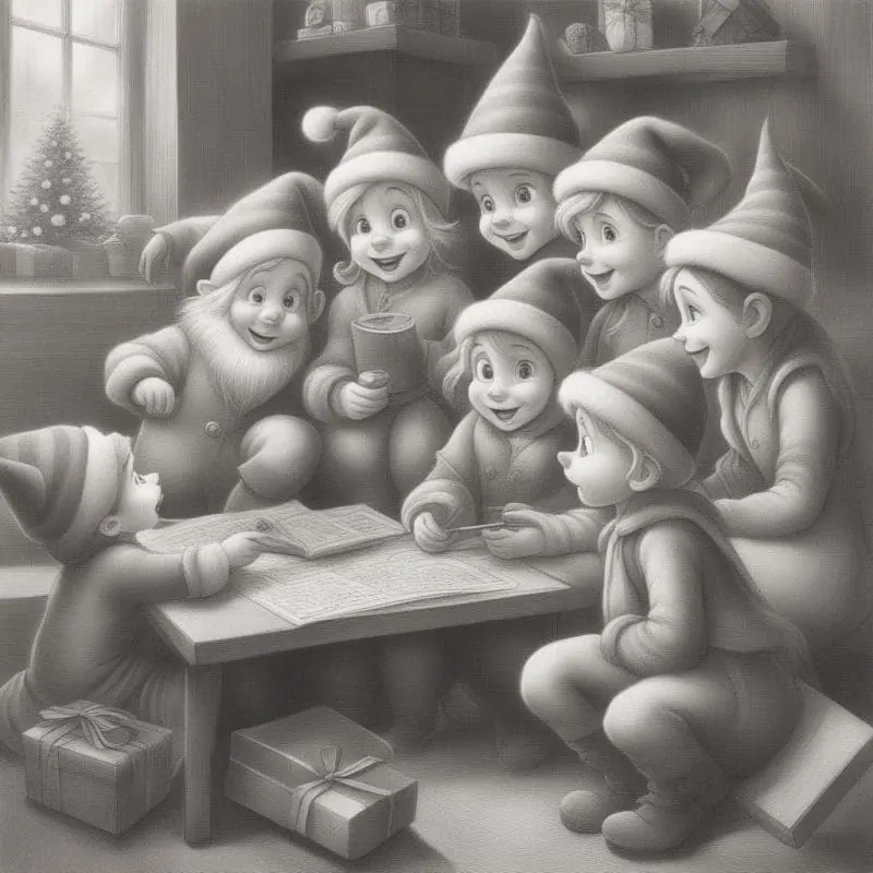 Explore our collection of cute Christmas drawings – 8