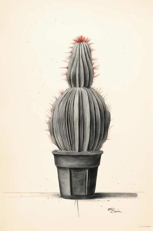 Cactus Drawing – 6