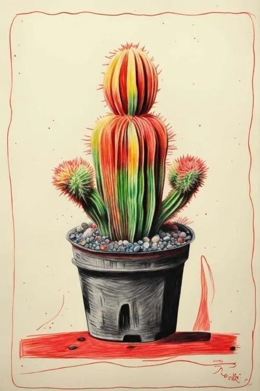 Cactus Drawing – 7