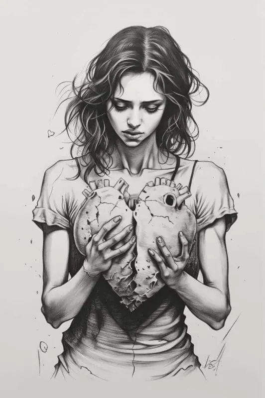 Broken Heart Drawings – 1