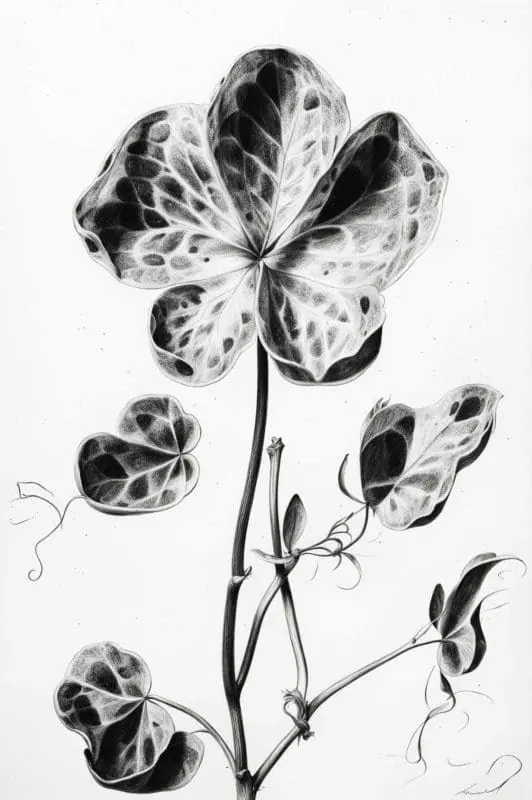 Four Leaf Clover Drawing Collection – 7