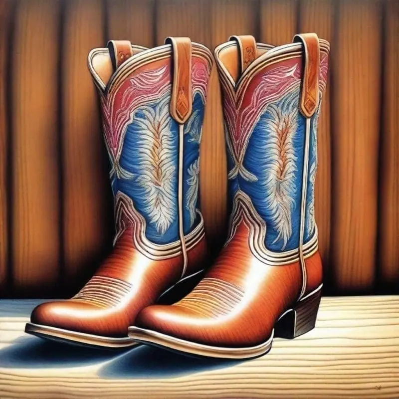 Cowboy Boots Drawing Collection – 1
